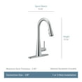 thumbnail image 2 of Moen Chrome One-Handle Pulldown Kitchen Faucet, 2 of 7