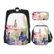 thumbnail image 1 of Fotbe Butterfly And Flowers Set Escolar 3 en 1 para Niños - Mochila Duradera con Lonchera Aislante y Estuche para Lápices - Mochila Escolar para Niños y Niñas, 1 of 7