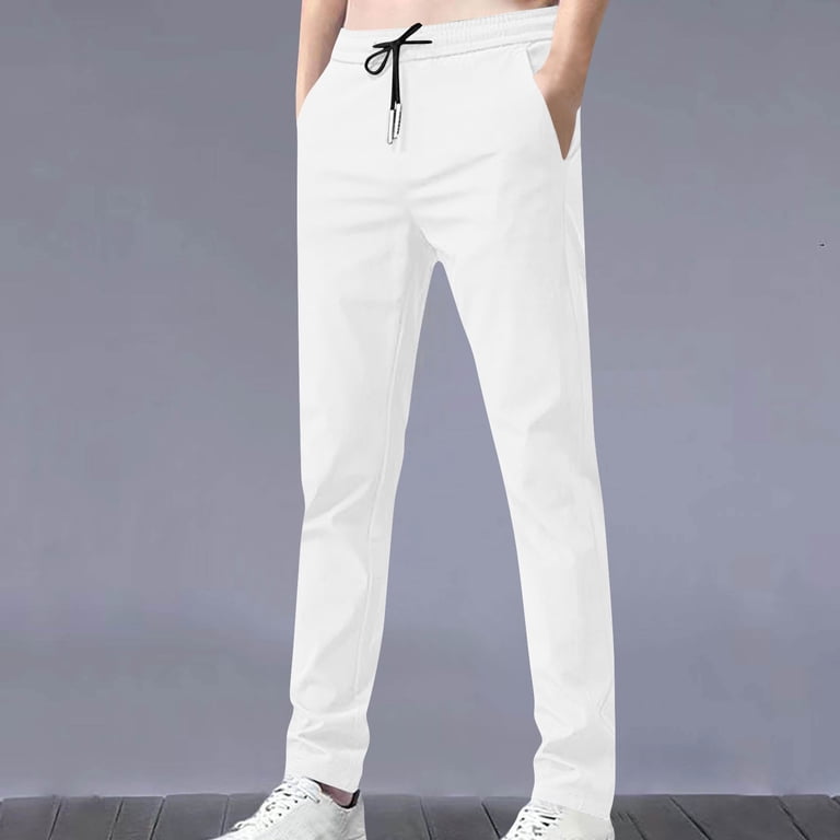 TMOYZQ Mens Ultra Stretch Quick Drying Pants Ice Silk Breathable