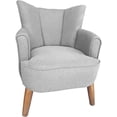 thumbnail image 3 of Sillon Individual Abanico Retro Vintage DAREKA WOOD Madera y Tela 100% Artesanal, 3 of 6