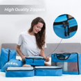 thumbnail image 4 of Veken 6 Set Packing Cubes, Travel Luggage Organizers with Laundry Bag & Shoe Bag (Blue), 4 of 7