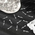 thumbnail image 4 of 50 pc Tibetan style Alloy Pendants Lead Free Cadmium Free and Nickel Free Antique Silver Skeleton Key 7mm wide 21.5mm long hole: 1mm, 4 of 4