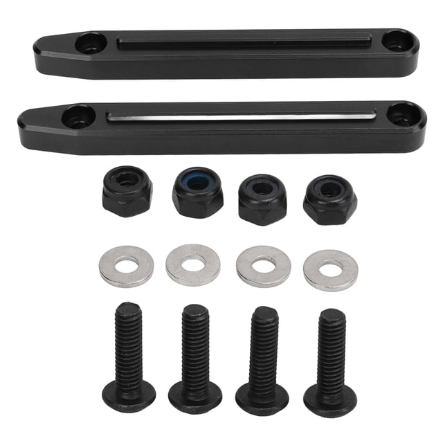 RC Car Roof Fixing Rail, High Strength Prevent Deformation Replace RC Roof Rails For 1/7 RC Vehicle Black