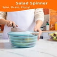 thumbnail image 4 of USIONE Salad Spinner, 4.24 Quart Lettuce Spinner with Double Drainage Holes, Salad Dryer for Washing, Spinning, and Draining Greens, Fruits, and Vegetables, 4 of 6