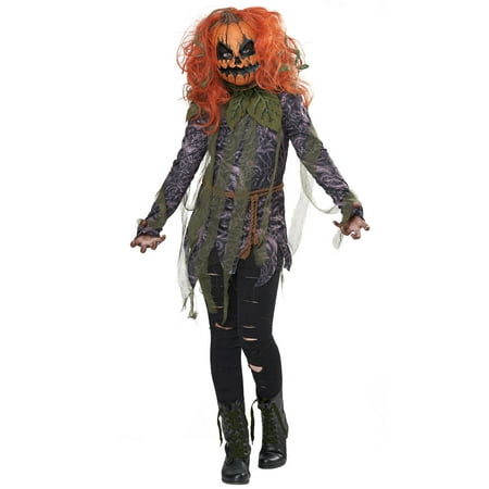 Pumpkin Monster Girl Child Costume