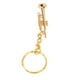 thumbnail image 1 of Llavero de trompeta ANGGREK metal ligero diseño 3D instrumentos musicales, 1 of 8
