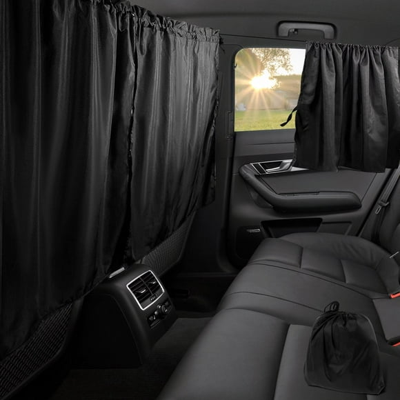 Car Privacy Curtains Car Divider Curtain Between Rear Seat Auto Blackout Curtains Car Sun Shades Side Window Covers Car Accessories for Travel Camping Nap Sleeping