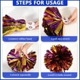 thumbnail image 4 of Cheerleader Pom Poms 24 Pack Sports Dance Cheering Plastic Metallic Cheerleading Pom Poms for Kids Adults-Ring Style, 4 of 6
