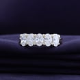 thumbnail image 3 of AFFY 5 Stone Diamond Engagement Ring for Women, 6X4MM Oval Cut Lab Grown Diamond Half Eternity Wedding Band In 14K Solid Yellow Gold Jewelry Gift for Her (VS-SI Clarity, 2.00 Cttw) Ring Size-10, 3 of 5