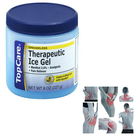 Ice Pain Relief Gel Cream 8oz Headache Sore Muscle Workout Menthol Rub (Best Analgesic For Headache)