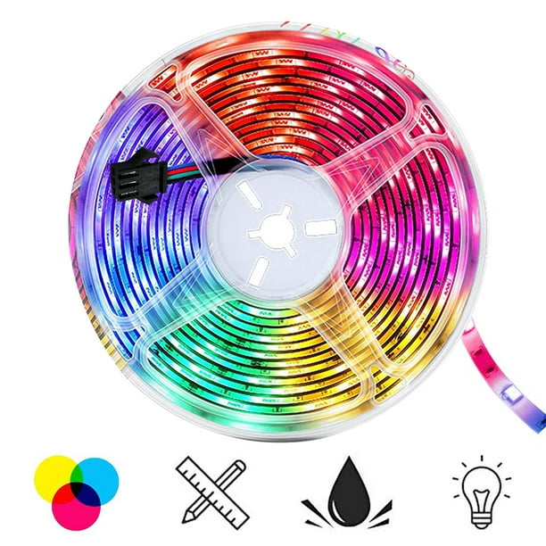Moyouny WS2811 IC Rainbow Dreamcolor RGB LED Strip Color Transforming Music Remote Control 5050 Strip - Walmart.com