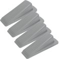 thumbnail image 1 of Tope de goma resistente para puerta para uso residencial y comercial, gris, 4.8 in x 2.2 in x 1.3 in, paquete de 4, 1 of 5