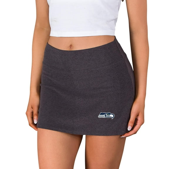 Women's Concepts Sport Charcoal Seattle Seahawks Centerline Knit Skort