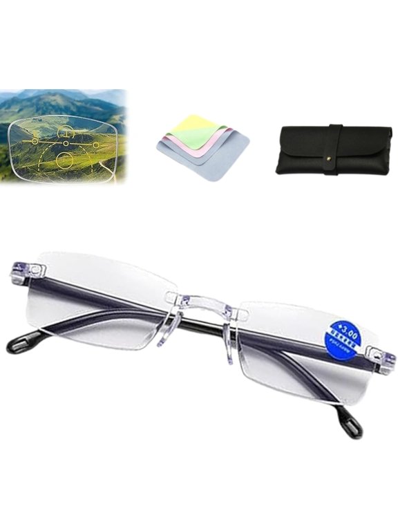 Intelligent Zoom Glasses, Glasses Near and Far Sight, Anti Blue Light PresbyopiaGlasses
