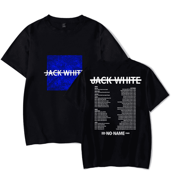 Jack White Merch T-Shirt No Name Tour 2025 Tee Fashion Unisex Short Sleeve Top T Shirts Crewneck