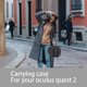 thumbnail image 3 of Funda protectora rígida, bolsa de almacenamiento, estuche de transporte a prueba de golpes de EVA, compatible con auriculares Oculus Quest 2 VR, 3 of 11
