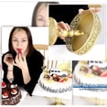 thumbnail image 4 of Display Treat Stand, Golden Cake Holder Lace Design Easy Assembly Round Treat Display For Home, 4 of 8