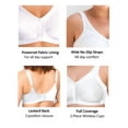 thumbnail image 4 of Exquisite Form 5100548 Fully® Slimming Wireless Full-Coverage Bra with Back Closure & Lace, 4 of 6