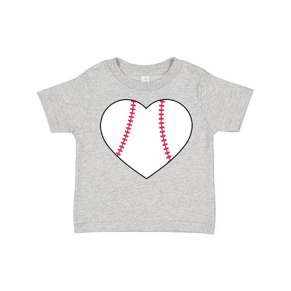Inktastic Heart Shaped Baseball Boys or Girls Toddler T-Shirt