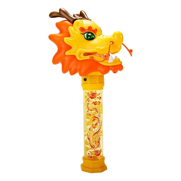 Great Sale! Cameland Children's Fun Toys Dance Dragon Bubble Wand Children Hold Fully Electric Light with Music Bubble Machine 100ml