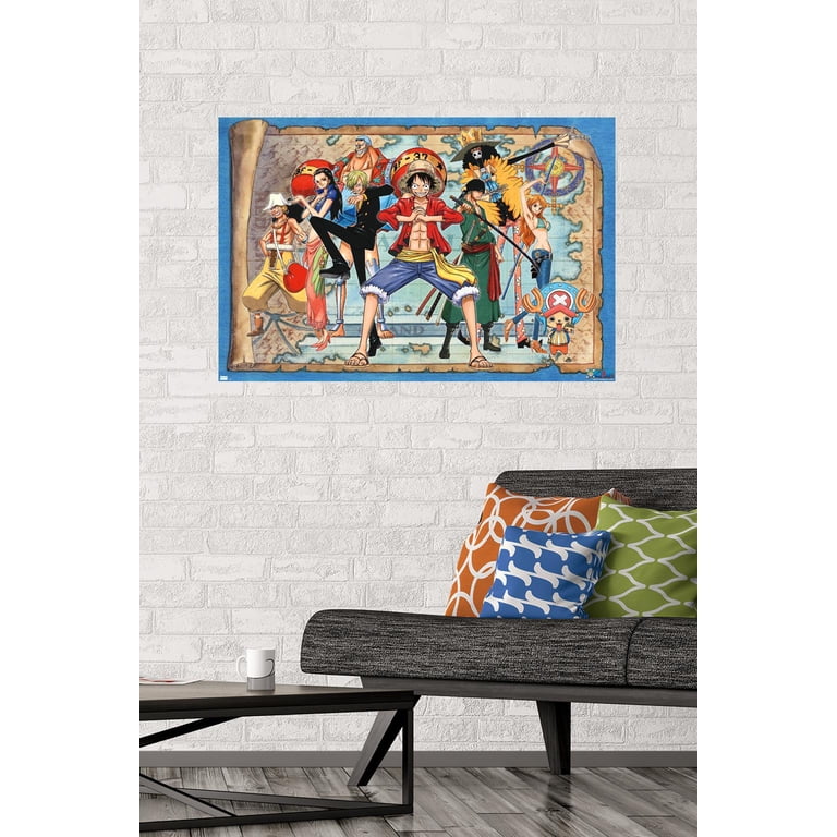 Trends International Anime One Piece - Group Map Wall Poster