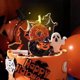 thumbnail image 5 of Fiudx Decoraciones navideñas para interiores Calabazas de Halloween Decoraciones de cumpleaños con temática de calabazas de Halloween Decoración de cumpleaños para niños y niñas Calabazas, 5 of 6