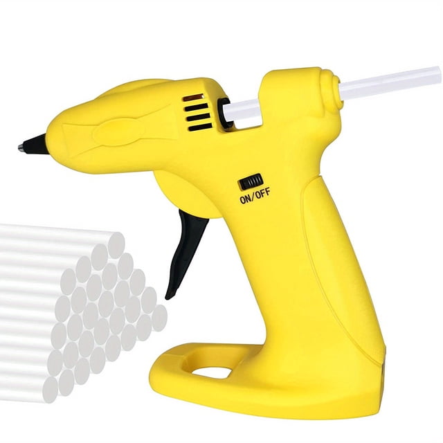 EASTIN Cordless Hot Glue Gun Fast Preheating Glue Gun With 30pcs Glue Sticks Wireless USB Rechargeable Anti-Drip Portable Mini Melt Glue Kit For DIY Crafts School Projects And Home Rep