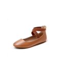 thumbnail image 1 of Zapatos Planos de Tiras para Mujer DREAM PAIRS Talla 9.5 Color Tan, 1 of 7