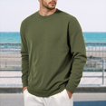 thumbnail image 2 of LIUJUNSHOP Men's French Terry Crewneck Sweatshirt Men's Corduroy Pullover Crewneck Sweatshirt Soft Casual Long Sleeve Top Comfortable Warm Winter Fall, 2 of 8
