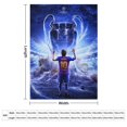 thumbnail image 2 of Lionel Messi Manta de franela anti-pilling, suave, ligera, esponjosa y acogedora de lujo para hogar y cocina – Perfecta para niños y adultos, 76.2cm×101.6cm, 2 of 6