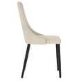 thumbnail image 4 of Mid-century Modern Upholstered Side Chairs (Set of 2) Beige, 4 of 5