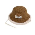 thumbnail image 3 of Gorro de pescador con rombos para niños, cálido, para bebés, para otoño e invierno, con protección para los oídos, estilo coreano, acolchado, versátil, 3 of 6
