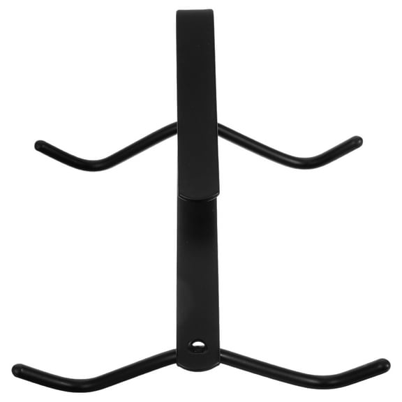 NIAIZEK Black Stainless Steel Wall Mount Cup Holder Simple Design Space Saving 1Pack