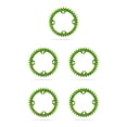 thumbnail image 1 of Juego de cadenas de bicicleta Greeniant AM / XC Aleación de aluminio Verde 34T 5Conjunto, 1 of 6