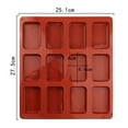 thumbnail image 4 of Chocolate Molds under $5! Xqxayjr 12-Cavity Silicone Mold, Rectangle Chocolate Mold, Baking Cake Mold, Candy Making Tray, Ice Maker Tray, Food Grade Mold, Kitchen Baking Supplies, 4 of 9