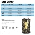 thumbnail image 6 of Fotbe Men's Gold Spider On The Web Print Men's Sleeveless Muscle Tank Tops Casual T-Shirts for Gym Workout Beach-XX-Large, 6 of 8