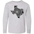 thumbnail image 3 of Inktastic Texas Silhouette Mandala Long Sleeve Youth T-Shirt, 3 of 5