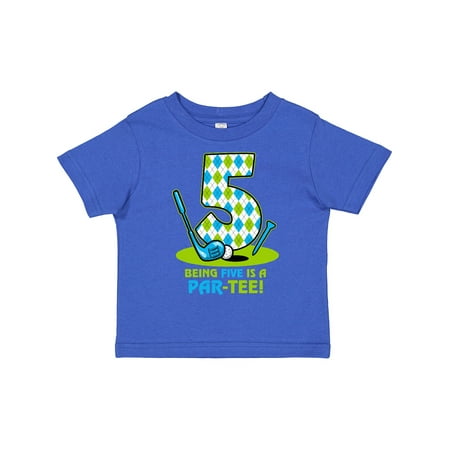 

Inktastic Golf Par-Tee 5th Birthday Gift Toddler Boy Girl T-Shirt