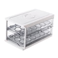 thumbnail image 4 of Double Layer Egg Container Egg Tray Holder Drawer Type Structure for Neat Storage in Kitchen Refrigerator, 4 of 8