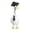 A, variant on Mini Desktop Goose Football Outfit with Helmet Clothing Accessories for Sports Themed Decor, Soft Fleece Material Game Day Clothing for Decorative Statues and Seasonal Display