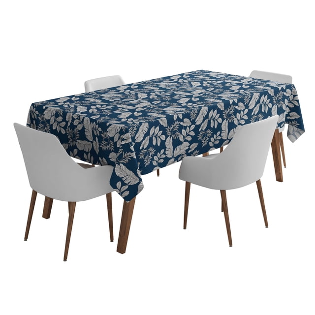 Vargottam Indoor/OutdoorTablecloth58x58 InchSquareTablecloth Waterproof PatioTableCloths- Spring/SummerTableCovers for Backyard RectangularTable/BBQs/Picnic -Royal Blue