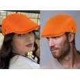thumbnail image 2 of Minzimin 1Pack Breathable Mesh Flat Cap for Man/Woman Adjustable Newsboy Cap Cabbie Hat, 2 of 7