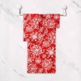 thumbnail image 5 of Dreamtimes 3 PCS Towel Christmas Snowflake Background Cotton Bath Towel Set (1 Bath Towel, 1 Hand Towel, 1 Washcloth) for Bathroom, Super Soft and Quick Dry Towels, 5 of 7