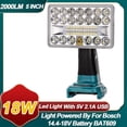thumbnail image 1 of Luz de Trabajo LED Inalámbrica de 5 "de 18W 2000LM Alimentada por Batería Bosch 18V BAT609, 1 of 7