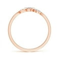 thumbnail image 2 of ANGARA Natural Slanted Triple Diamond Halo Bypass Ring in 14K Rose Gold for Women (Size-2.4mm| Color-H| Clarity-SI2) | April Birthstone, Anniversary, Jewelry Gift for Women | Natural Diamond Ring, 2 of 8