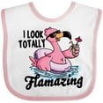 thumbnail image 3 of Inktastic I Look Totally Flamazing with Flamingo in Sunglasses Boys or Girls Baby Bib, 3 of 4