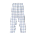 thumbnail image 5 of Daiia Blue Checkboard Men's Sleep Pant with Pockets and Drawstring,Pajama Pants-Medium, 5 of 9