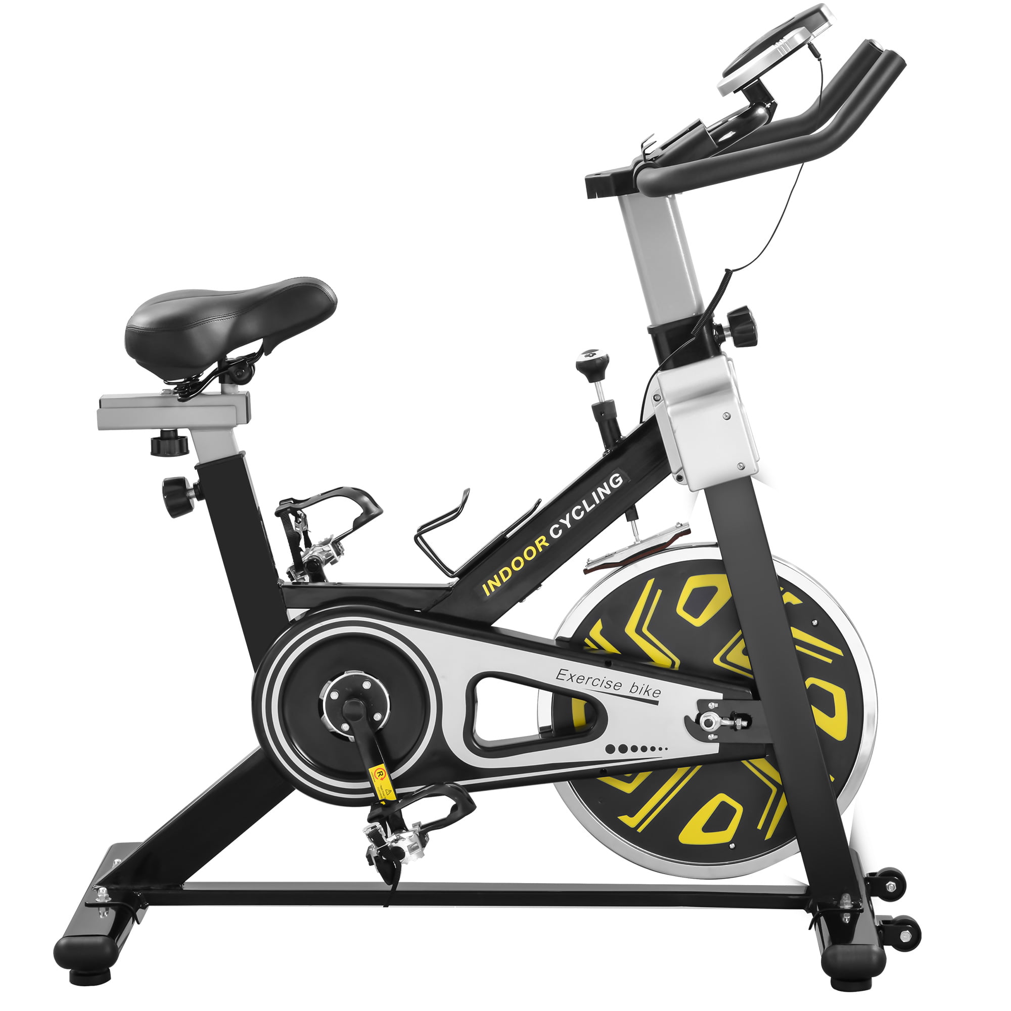 Indoor Exercise Spin Bike Home Gym Bicycle Training Adjustable Seat & Handlebar 