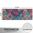 thumbnail image 5 of Kitchen Rugs Sets Of 2,Purple Pioneer Flower and Paisley Pattern Anti Fatigue Kitchen Mat Rugs Non Slip Washable,Decorative Kitchen Floor Mats for Kitchen,Sink,Laundry,17"X47", 5 of 5