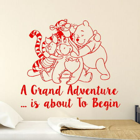 Decal House Classic Winnie The Pooh Nursery Bedroom Wall Decal
